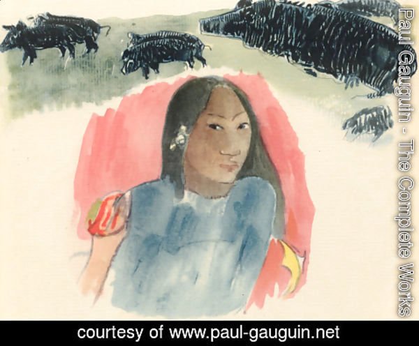 Paul Gauguin - Watercolor 16