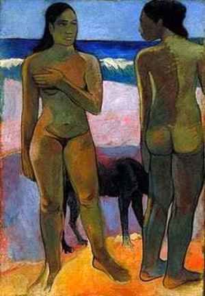 Paul Gauguin - Two Nudes on a Tahitian Beach