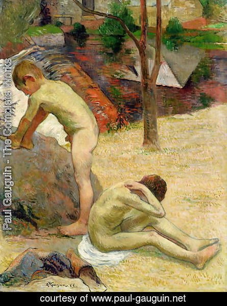 Paul Gauguin - Breton Boys Bathing 1888
