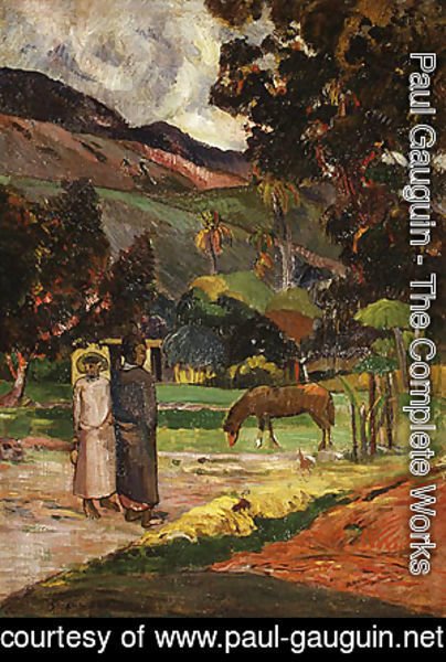 Paul Gauguin - Tahitian Landscape 2