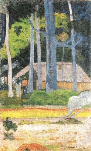 Paul Gauguin - Cabane sous les arbres