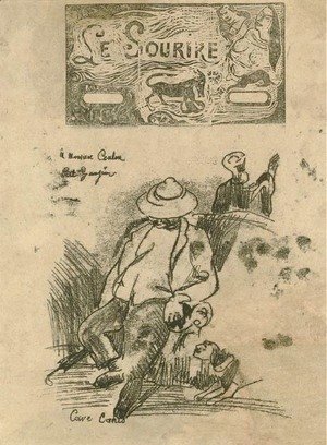 Paul Gauguin - Cave Canis and Titre pour 'Le Sourire' (Beware of the Dog and Headpiece for 'Le Sourire')