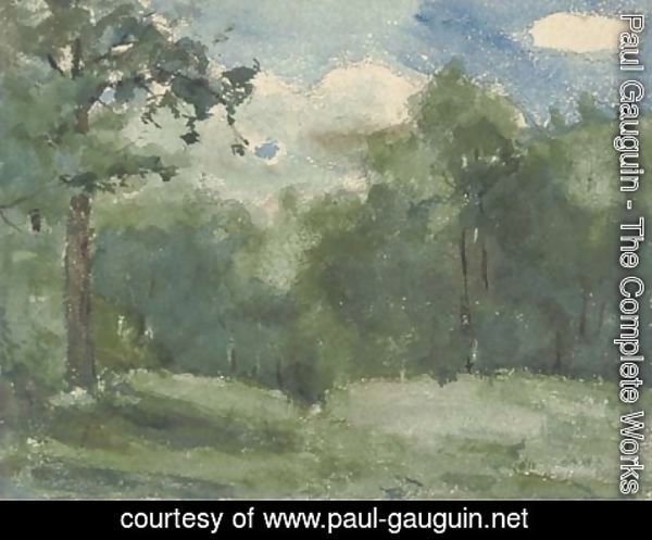 Paul Gauguin - Etude de foret