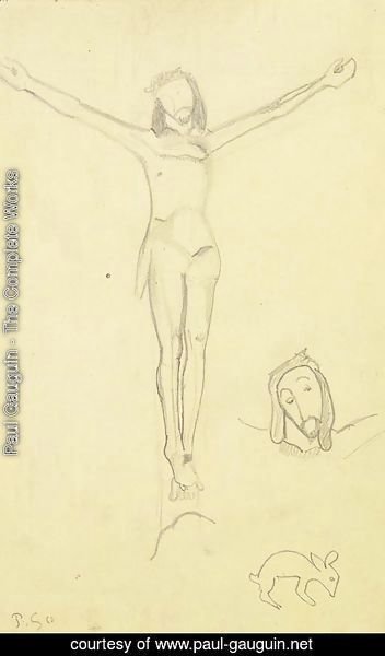 Paul Gauguin - Etude pour le Christ Jaune
