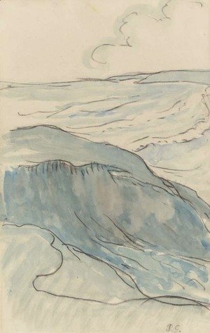 Paul Gauguin - Falaise et vagues