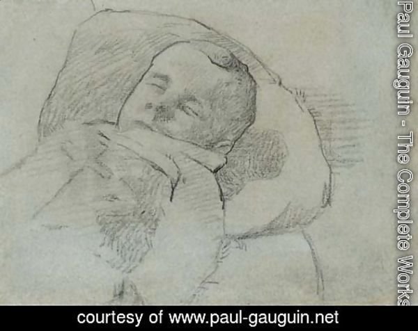 Paul Gauguin - Fils de l'artiste couche