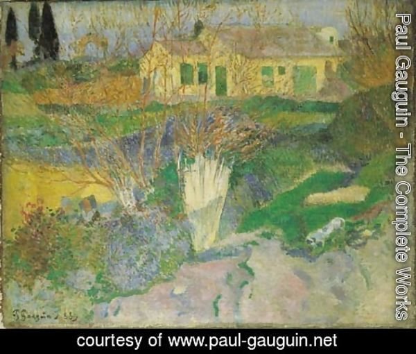 Paul Gauguin - Paysage d'Arles avec buissons