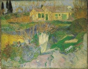 Paul Gauguin - Paysage d'Arles avec buissons