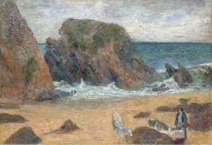Paul Gauguin - Vaches au bord de la mer