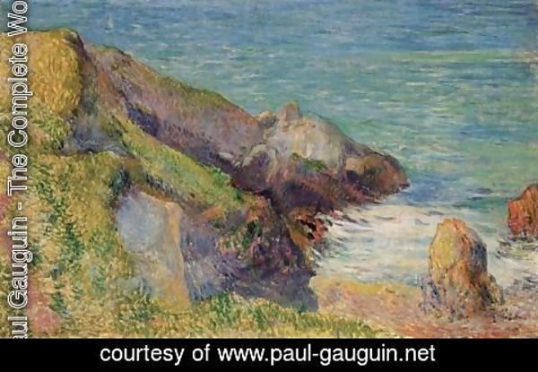 Paul Gauguin - Rochers Sur La Cote Bretonne