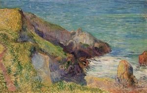 Paul Gauguin - Rochers Sur La Cote Bretonne
