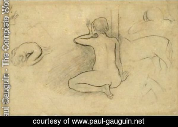 Paul Gauguin - Femme Assise De Dos