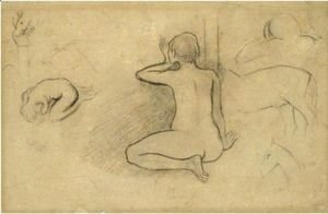 Paul Gauguin - Femme Assise De Dos