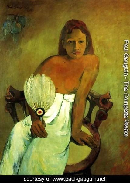 Paul Gauguin - Young Girl with Fan