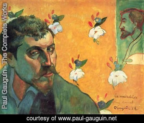 Paul Gauguin - Self-Portrait with Portrait of Bernard, 'Les Miserables'