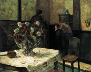 Paul Gauguin - Interior of the Artist's Home, Rue Carcel