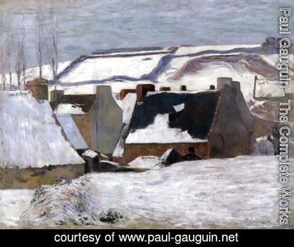 Paul Gauguin - Winter Landscape, Snow Effect