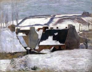 Paul Gauguin - Winter Landscape, Snow Effect
