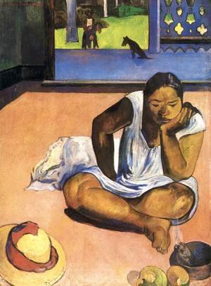 Paul Gauguin - Sulky Woman or The Silence