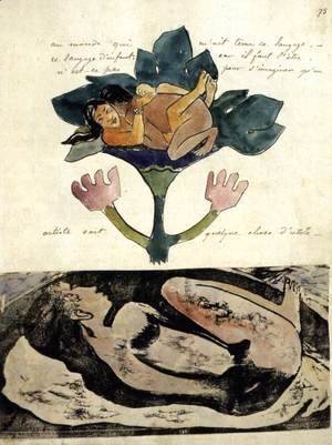 Paul Gauguin - Illustration in the Noa-Noa Album