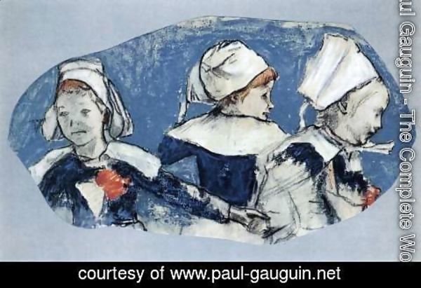 Paul Gauguin - Breton Girls Dancing