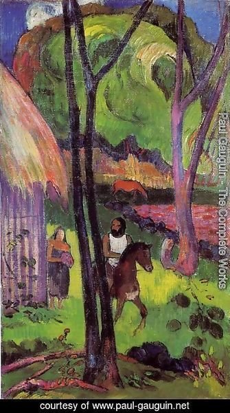 Paul Gauguin - The rider in front of the hub