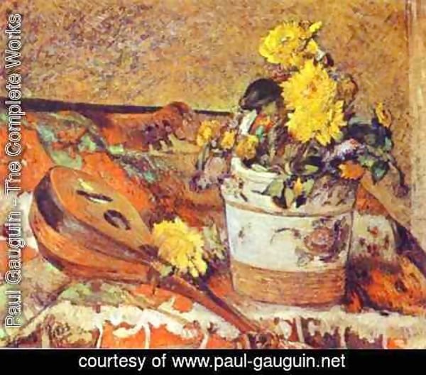 Paul Gauguin - Mandolina and Flowers