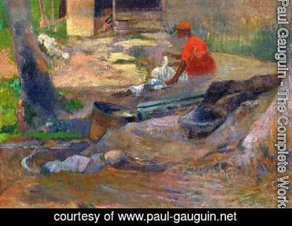 Paul Gauguin - A Little Washerwoman