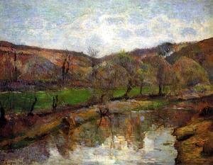 Paul Gauguin - Aven Valley  Upstream Of Pont Aven