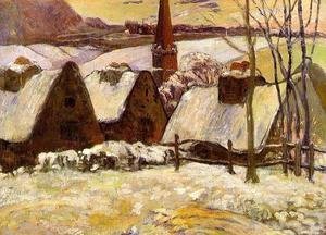 Paul Gauguin - Breton Village In The Snow