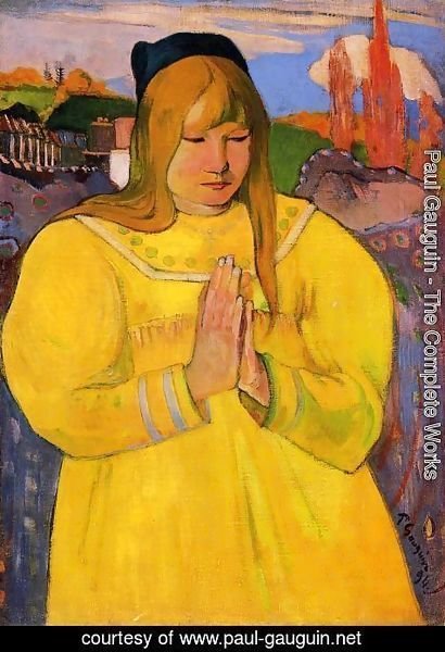 Paul Gauguin - Breton Woman In Prayer