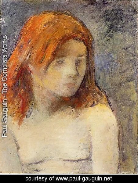 Paul Gauguin - Bust Of A Nude Girl