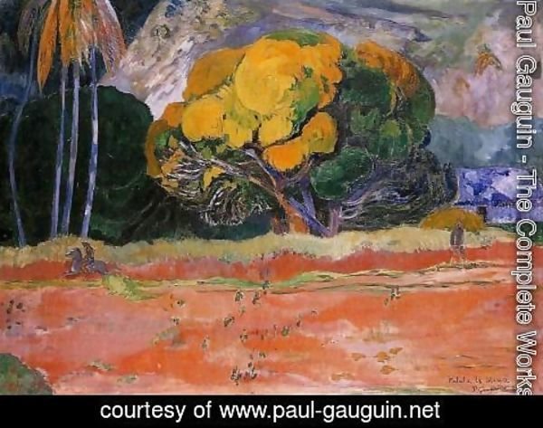 Paul Gauguin - Fatata Te Moua Aka At The Big Mountain
