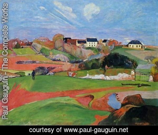 Paul Gauguin - Fields At Le Pouldu