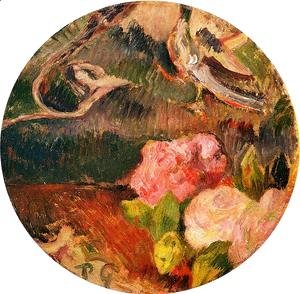 Paul Gauguin - Flowers And A Bird