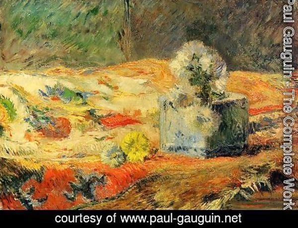Paul Gauguin - Flowers And Carpet