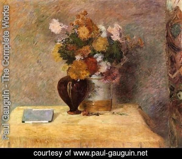 Paul Gauguin - Flowers And Japanese Book