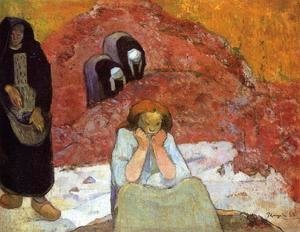 Paul Gauguin - Grape Harvest In Arles Aka Human Misery