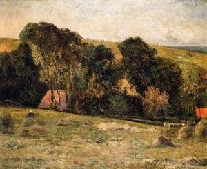Paul Gauguin - Haymaking Near Dieppe