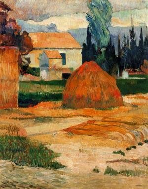 Paul Gauguin - Haystack  Near Arles