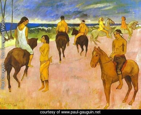Horsemen On The Beach