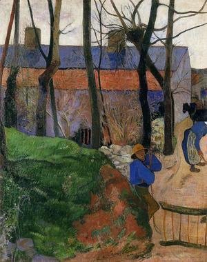 Paul Gauguin - Houses In Le Pouldu