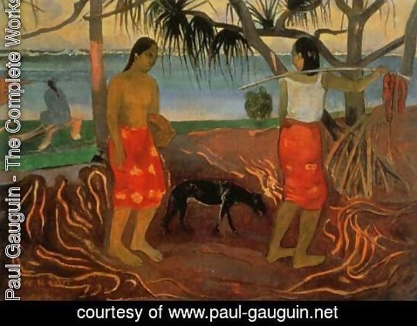 Paul Gauguin - I Rara Te Oviri Aka Beneath The Pandanus Tree