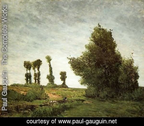 Paul Gauguin - Landscape With Poplars