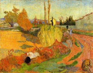 Paul Gauguin - Landscape  Farmhouse In Arles