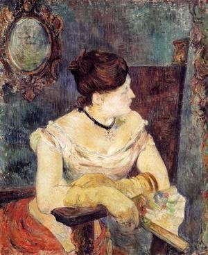 Paul Gauguin - Madame Mette Gauguin In An Evening Dress