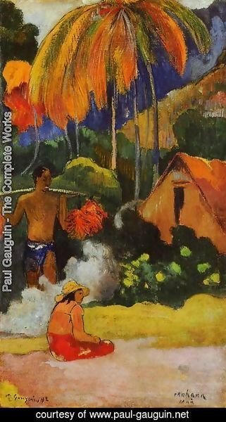 Paul Gauguin - Mahana Maa  II Aka The Moment Of Truth  II