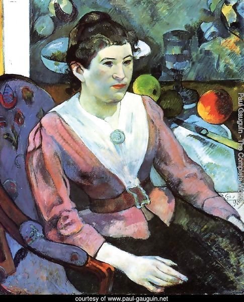 Portrait Of A Woman With Cezanne Still Life