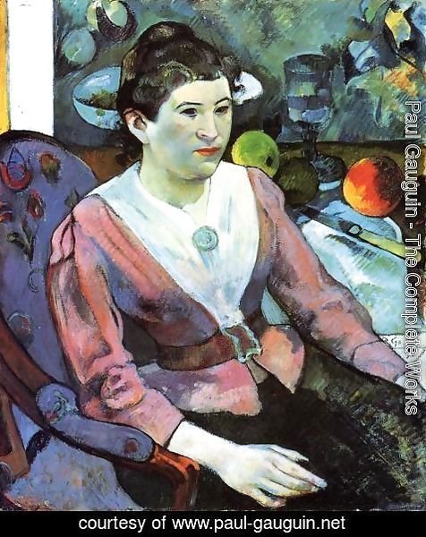 Paul Gauguin - Portrait Of A Woman With Cezanne Still Life
