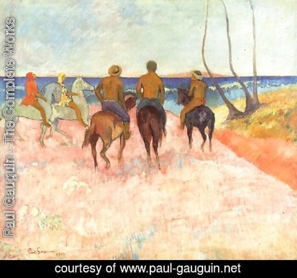Paul Gauguin - Riders On The Beach